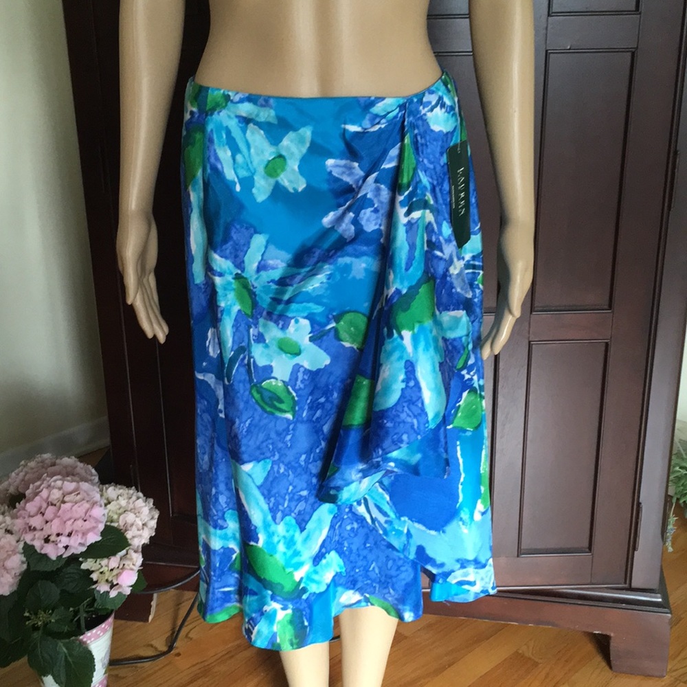 Ralph Lauren silk skirt sz XS NWOT